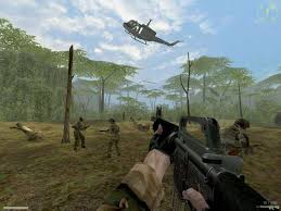 from-the-helicopter-into-the-jungle-with-Defort-Le-Duy-Nhut-Steve R. Hawkins Vietcong game mode, COOP, DM, TDM, ATG game mode